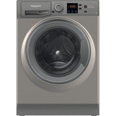 Hotpoint NSWM845CGGUKN 8kg Washing Machine with 1400 rpm - Graphite - B Rated 
